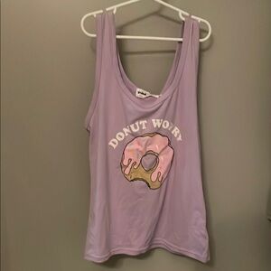 Lavender Graphic Tank Top
